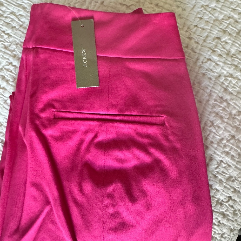J.CREW MINNIE PANT IN FUSHIA PINK
